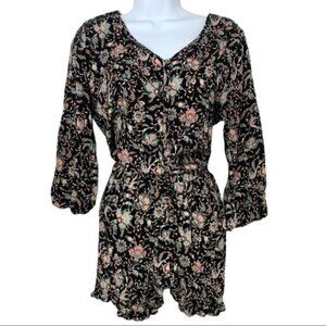 Xhilaration Back Floral Short Romper